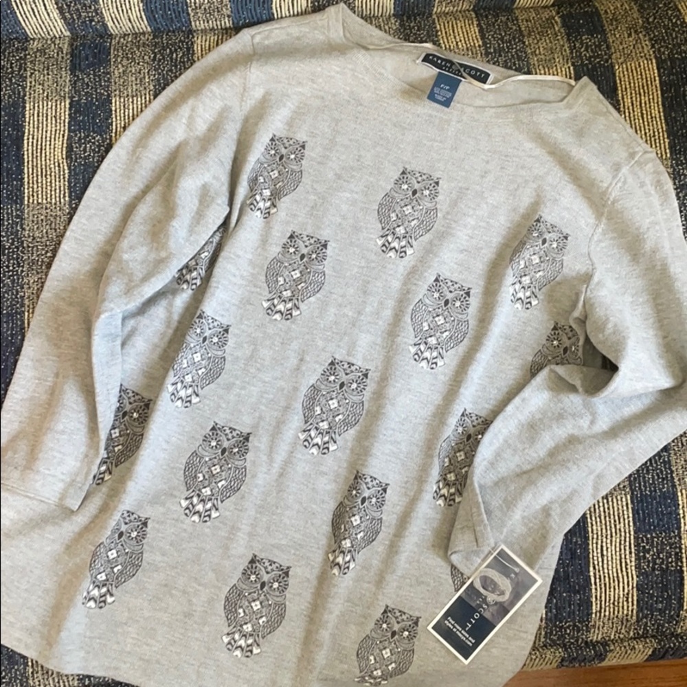 Karen Scott Owl Sweater